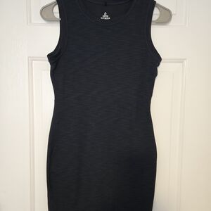 prAna Navy Ribbed Crewneck Top